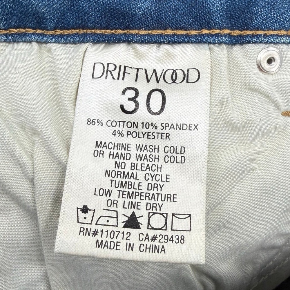 Driftwood Mona 30x31 Wide Leg Jeans Embroidered Denim Flare Boho Festival NEW - Picture 10 of 11